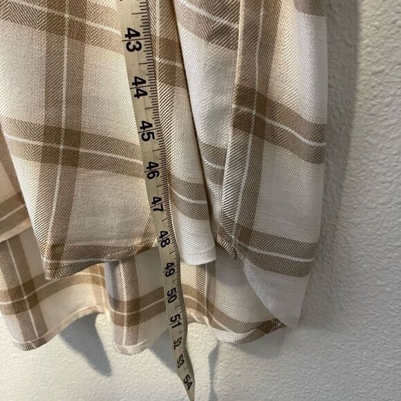 Show Me Your Mumu Leo Button Down Tunic in Everyday Plaid Size Medium - Picture 2 of 6